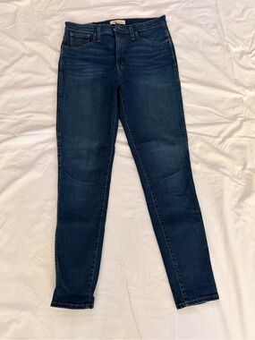 Madewell Dark Blue High-Rise Skinny Jeans